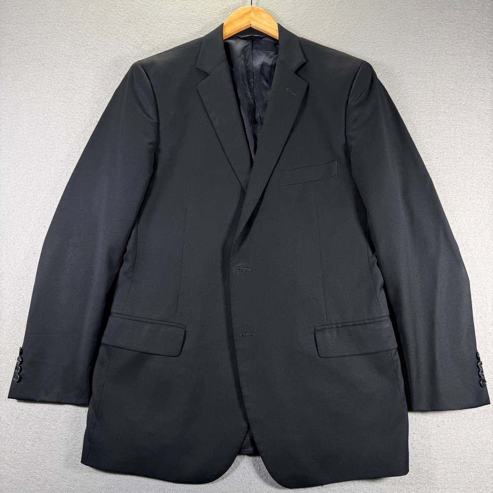 Brooks Brothers 1818 Fitzgerald Blue Wool Blazer Jacket Men‎ Size 44L 39W